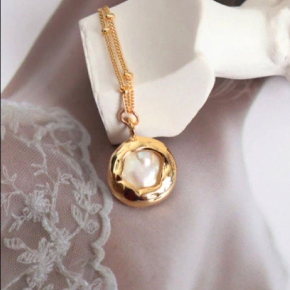 Pearl pendant necklace - Picture 3 of 6